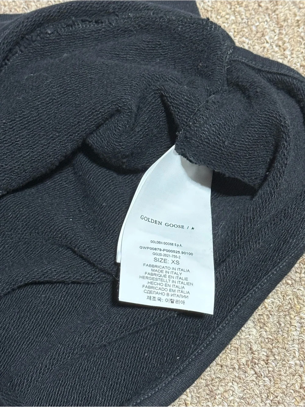 Golden Goose DIANA Sweat Lounge Shorts BLACK - Picture 2 of 5